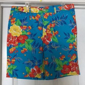 Women Ralph Lauren Hawaiian Bermuda Shorts Size 16